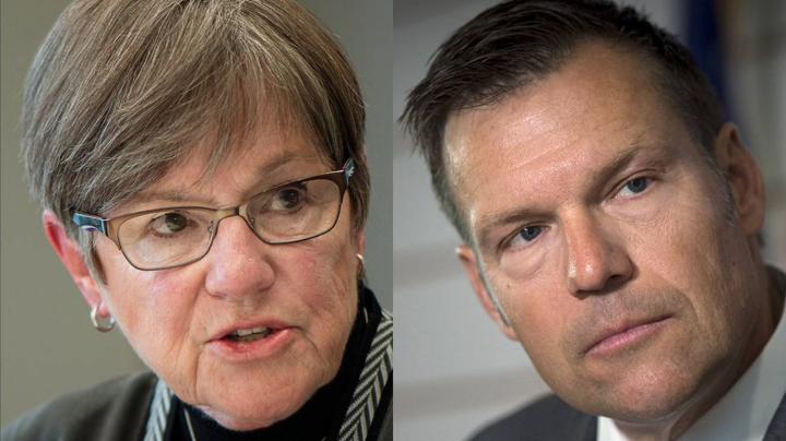 Democratic Kansas Gov. Laura Kelly and GOP Attorney General Kris Kobach Star file photos  Read more at: https://www.kansascity.com/news/politics-government/article277259248.html#storylink=cpy
