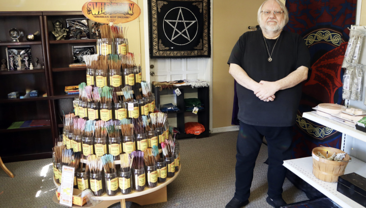  Wiccan Robert Miller runs the Enchanted Willow in Topeka. He’s tangled with the Kansas Department of Corrections over mail censorship. (Max McCoy for Kansas Reflector)