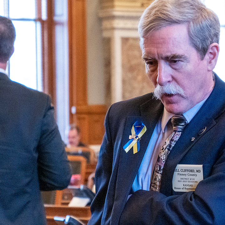 Rep. Bill Clifford, a Republican from Garden City, said he supported a bill mandating emergency health care for infants who survive an abortion, noting he was alarmed medical professionals chose to engage in the “ghastly” procedure. (Sherman Smith/Kansas 