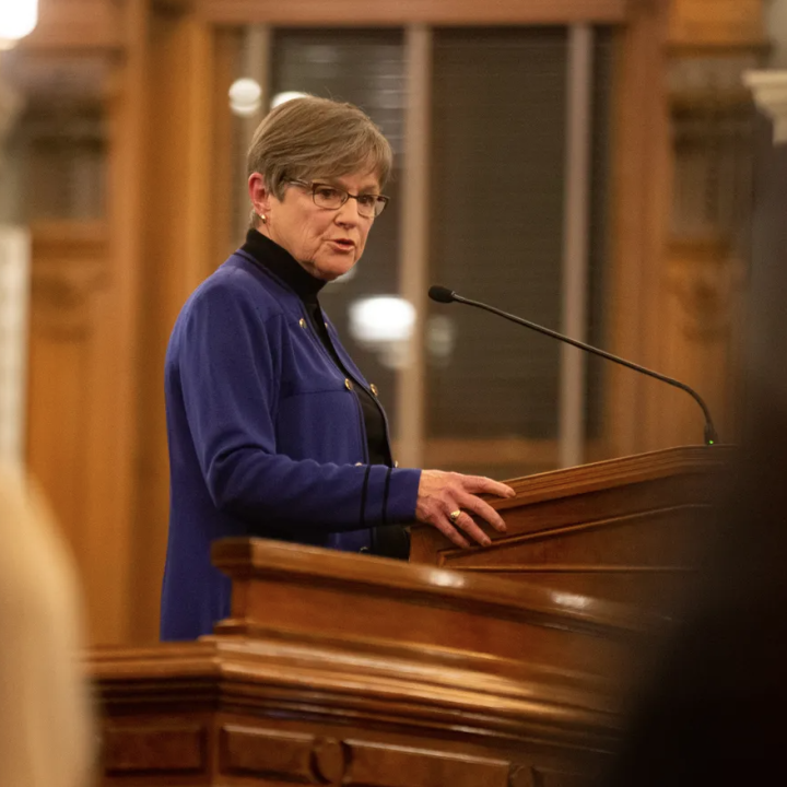Gov. Laura Kelly vetoed a slate of anti-transgender bills Thursday, including a sweeping provision requiring trans individuals use bathrooms and other facilities based on their sex assigned at birth and a separate ban on gender affirming care for youths. 
