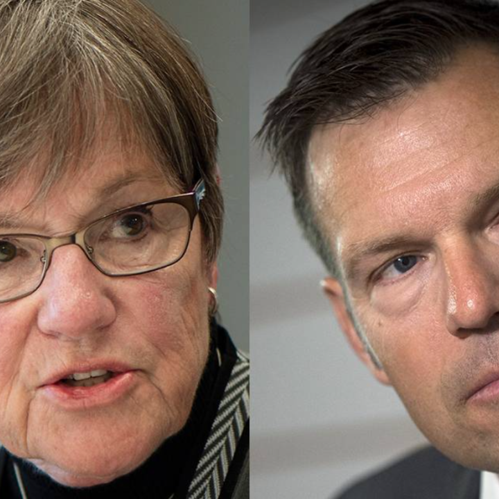 Democratic Kansas Gov. Laura Kelly and GOP Attorney General Kris Kobach Star file photos  Read more at: https://www.kansascity.com/news/politics-government/article277259248.html#storylink=cpy